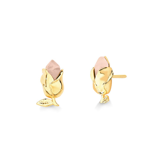 Maria Dolores  MD2050 - EARRING BOTÃO PINK - A FLOR DA PELE